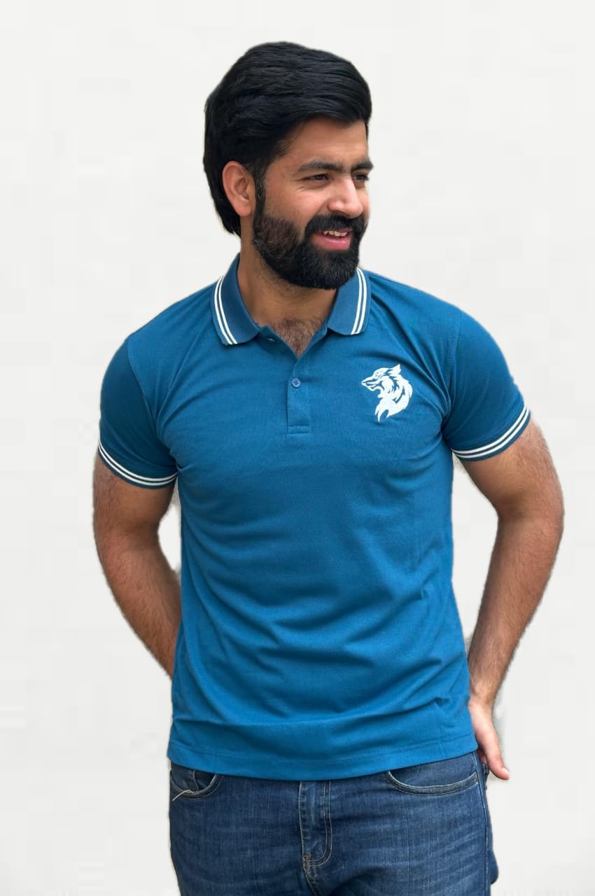 Performance Cotton T-Shirt - Navy Blue